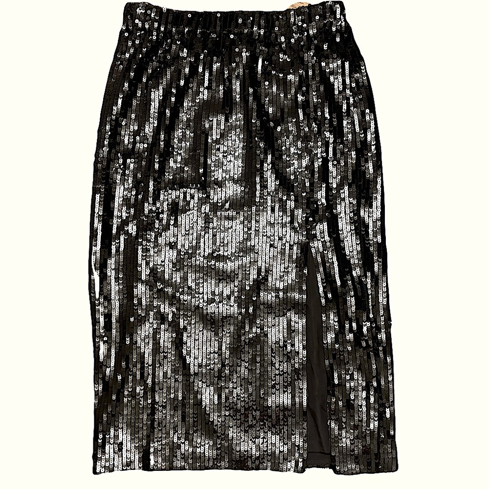 J.Crew pull on sequin midi skirt